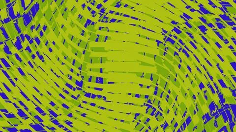 Abstract green and blue digital geometric wave pattern 스톡 일러스트