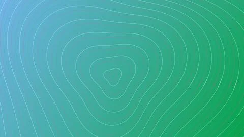 Abstract Green and Blue Gradient Background with Topographic Contour Lines .. Stock Illustration