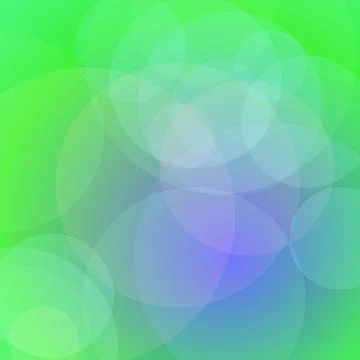Abstract Green and Blue Gradient Mesh Background with Soft Overlapping Boke.. Stock Illustration