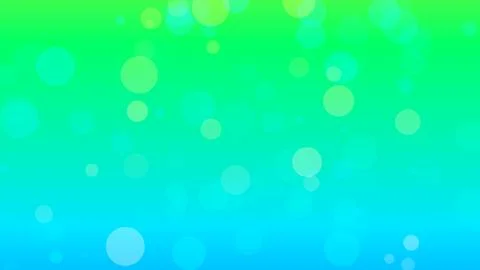 Abstract green and blue gradient background with soft bokeh Stock Illustration