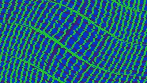 Abstract green and blue leaf vein texture pattern Stock Illustration