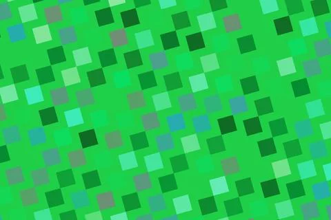 Abstract green and blue pixelated pattern background Stock Illustration