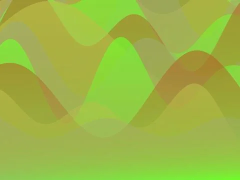 Abstract Green and Brown Liquid Wave Background with Smooth Transparent Lay.. 스톡 일러스트