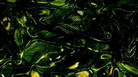 Abstract Green and Gold Pattern Stock Footage 289108337