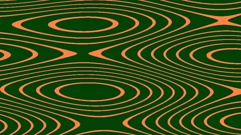 Abstract green and orange flowing wave pattern background design, seamless .. Stock Footage 341056396
