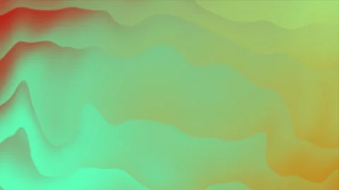 Abstract Green and Orange Gradient Waves Stock Footage 289114564