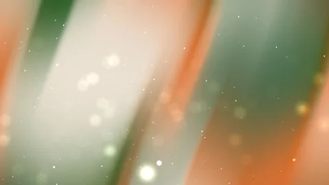 Abstract Green and Orange Gradient Background with Soft Bokeh Particles Stock Footage 324024586