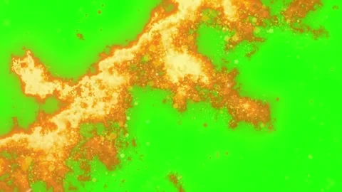 Abstract green and orange gradient texture with organic cloud-like patterns for Stock Footage 345775247