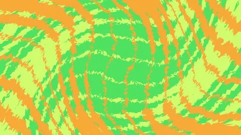 Abstract green and orange grid pattern background Stockillustratie