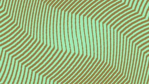 Abstract green and orange zig zag striped pattern background イラスト素材