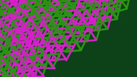 Abstract green and purple triangle geometric pattern Illustrazione stock