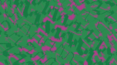 Abstract green and purple zigzag brush stroke pattern Stock Illustration