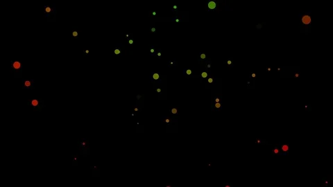Abstract green and red dot 4k background Stock Footage 73285417