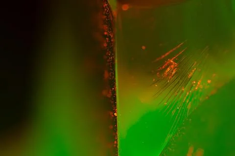 Abstract Green and Red Light with Shadows and Textures Stock Illustration