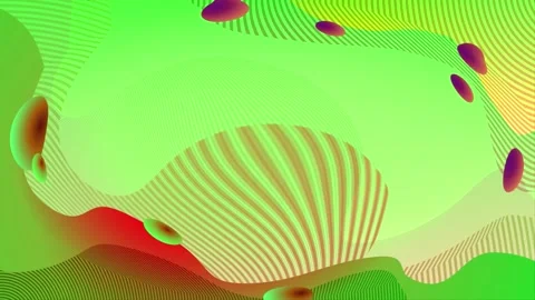 Abstract Green and Red Liquid Shapes Stock Footage 289111119