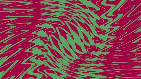 Abstract green and red wavy liquid background design Stock Illustration