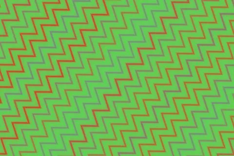 Abstract green and red zigzag pattern with textured look 스톡 일러스트