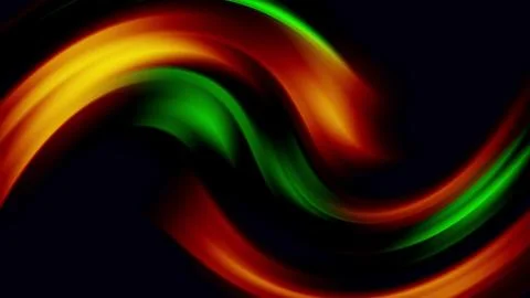 Abstract green and reddish orange gradient with highlights render 3d. Seamless Illustrazione stock