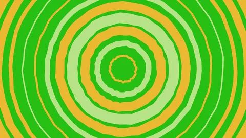 Abstract green and yellow circular pattern background Illustrazione stock