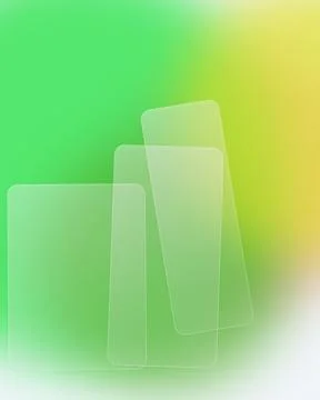 Abstract Green and Yellow Gradient Background with Frosted Glassmorphism Ca.. Stock Illustration