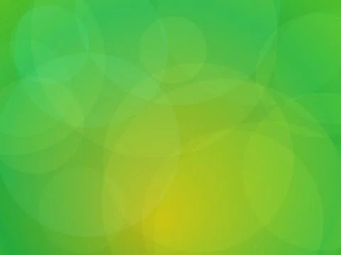 Abstract Green and Yellow Gradient Background with Soft Overlapping Circles.. イラスト素材