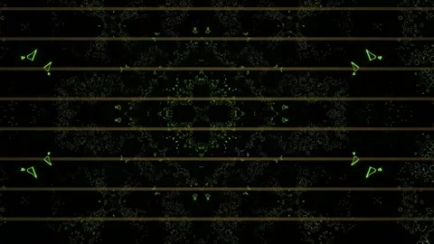Abstract Green and Yellow Horizontal Lines with Vertical Dark Pattern. Stock Footage 334481445