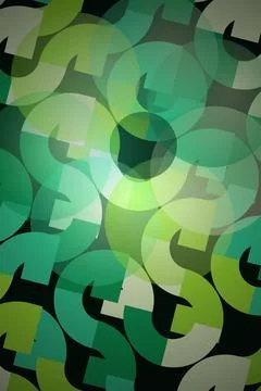Abstract Green Arrow Pattern Stock Photos