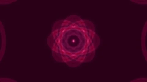 Abstract Green Atom Nucleus Orbiting Energy Flow Seamless Loop Stock Footage 331992513