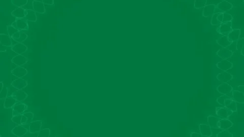 Abstract Green Background with Animated Geometric Chain Pattern Stockbeeldmateriaal 332584704