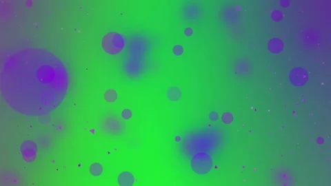 Abstract green background with background filled floating circular shapes Stock Footage 345330758