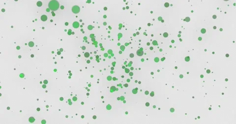 Abstract green background. Big data wave of particles. Futuristic wave of dots Stockbeeldmateriaal 166986910