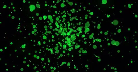 Abstract green background. Big data wave of particles. Futuristic wave of dots 스톡 일러스트
