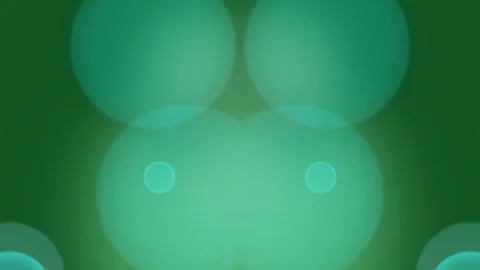 Abstract Green Background with Blurred Circles. Video stock 329927379