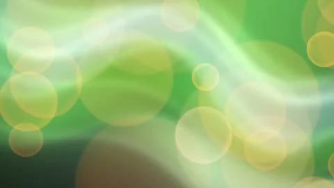 Abstract Green Background with Blurred Circles. Video stock 330132723