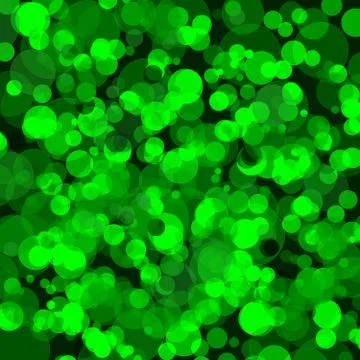 Abstract green background with bokeh circles Stock Illustration