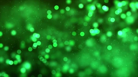 Abstract green background with bokeh effect and shimmering light animation Stock Footage 327570290