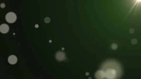 Abstract green background with bokeh. Loop Animations. With a central location Stock Footage 73358686