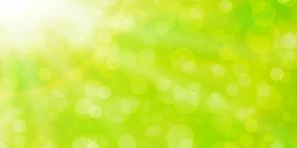 Abstract green background with bokeh. Vector illustration Stock Illustration