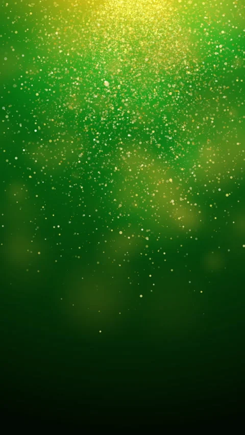 Abstract green background. A bright explosion of small glowing particles Stock Footage 292827797