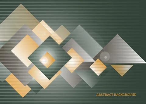 Abstract green background. Bright tech geometric background made of rectangle Stock Illustration