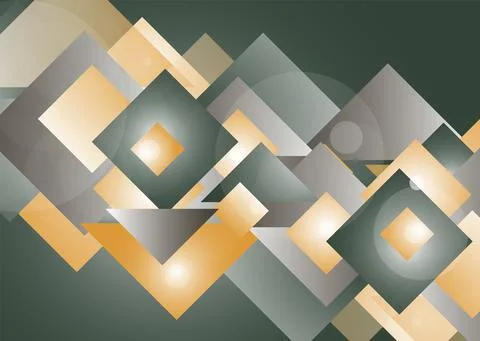 Abstract green background. Bright tech geometric background made of rectangle Stock Illustration