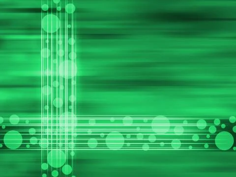 Abstract green background circles Illustrazione stock