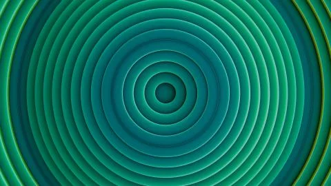 Abstract green background of circles Stock Illustration