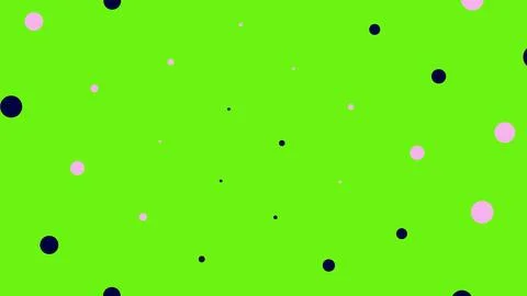 Abstract green background with dark and pink polka dots Stock Illustration