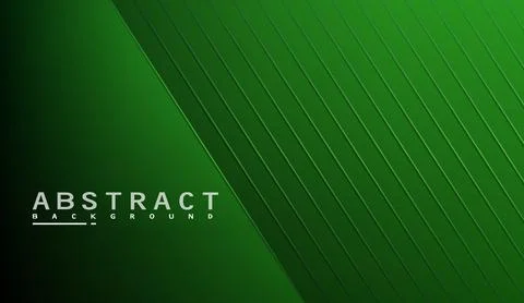 Abstract green background with diagonal lines and sleek geometric shapes for Stock Illustration