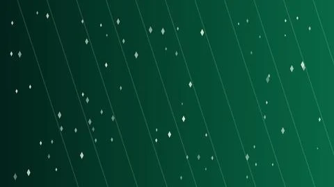 Abstract green background with diagonal lines and floating diamond shapes f.. Stock Illustration