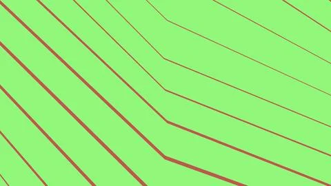 Abstract green background with diagonal red lines pattern 库存插图