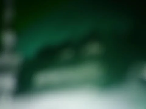 Abstract green background with different elements in space with blur effect Stockfoto's