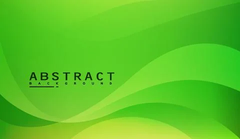 Abstract green background with dynamic curved shapes and soft gradient waves イラスト素材