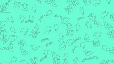 Abstract Green Background with Dynamic Geometric Shapes and Patterns. Stock Footage 319218186